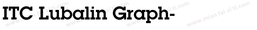 ITC Lubalin Graph字体转换